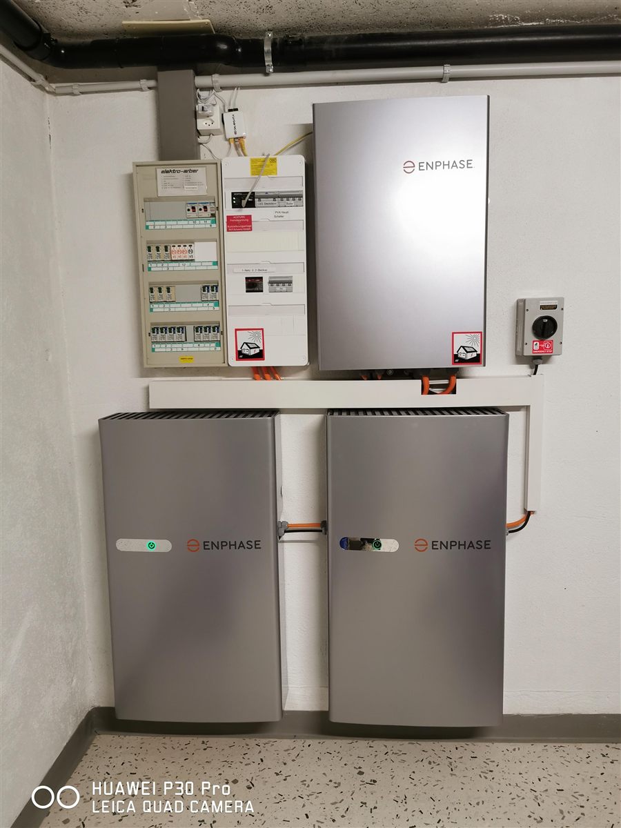 Enphase Batteriespeicher Hausinstallation